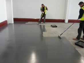 В качестве покрытия для пола использовали Belzona 5231 (SG Laminate)