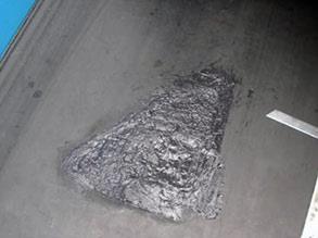 Для ремонта поврежденной ленты использовали Belzona 2311 (SR Elastomer)
