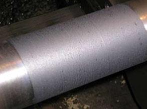 Вал отремонтирован с помощью Belzona 1131 (Bearing Metal)