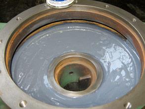 Насос защищен от эрозии и коррозии с помощью Belzona 1391 (Ceramic HT)