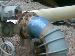Защита трубы покрытием Belzona 1341 (Supermetalglide)