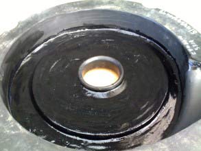 Прокладка восстановлена с помощью Belzona 2111 (D&A Hi-Build Elastomer)