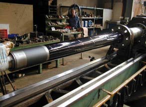 Вал после нанесения Belzon 2141 (ACR-Fluid Elastomer)