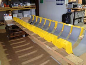 Хомуты подготовлены для нанесения Belzona 2141 (ACR-Fluid Elastomer)
