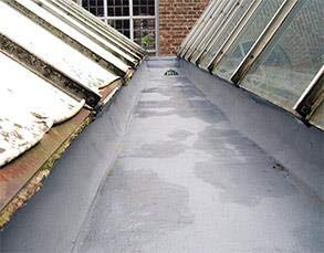 Желоб защищен с помощью Belzona 3111 (Flexible Membrane)