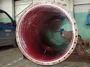 Реактор защищен покрытием Belzona 4331 (Magma CR3) от агрессивных химических сред