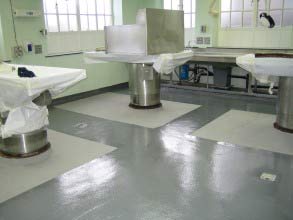 Пол восстановлен и защищен с помощью Belzona 5231 (SG Laminate) всего за одну неделю