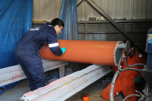 Нанесение Belzona 5871 на буферную емкость